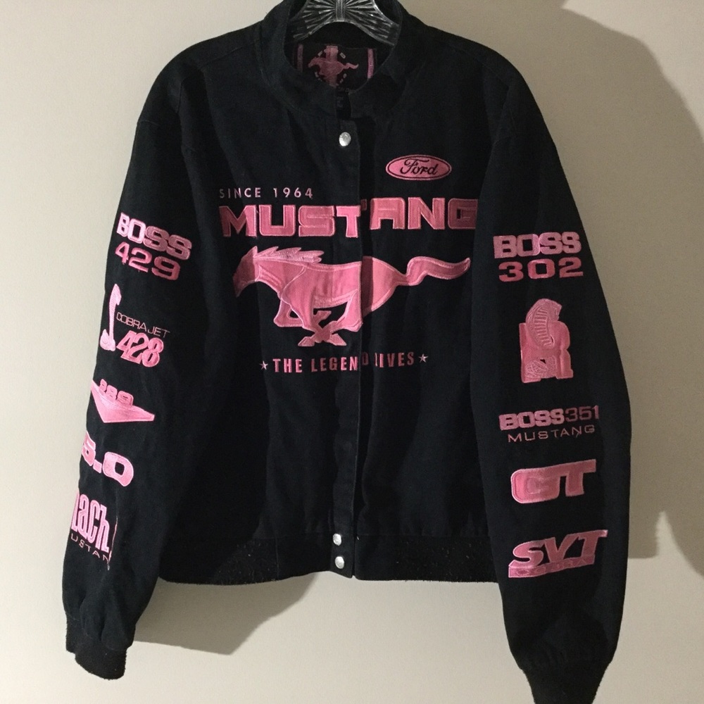 Ford Mustang 2XL Black Jacket JH Design